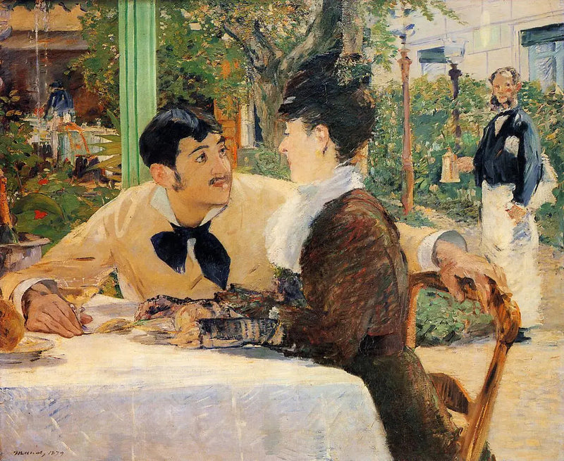 U ojca Lathuille'a, na świeżym powietrzu - Édouard Manet