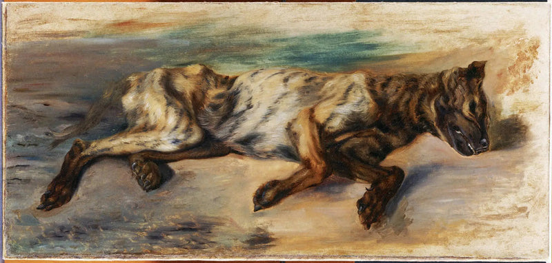 Martwy pies - Eugène Delacroix