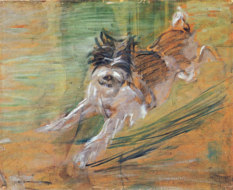Skaczący pies - Franz Marc