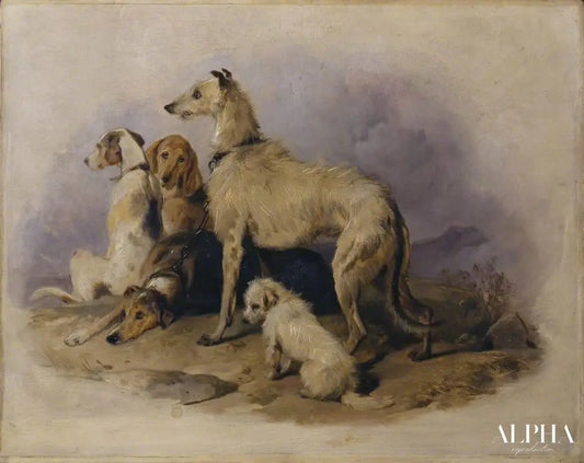 Chiens des Highlands - Edwin Landseer - Reproductions de tableaux et peintures haut de gamme