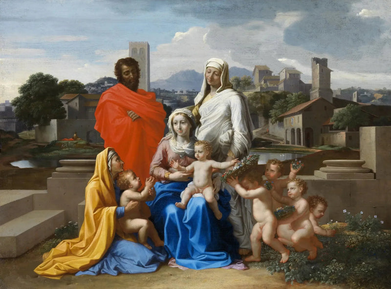 Cyfry Świętej Rodziny w dziesiątkę - Nicolas Poussin