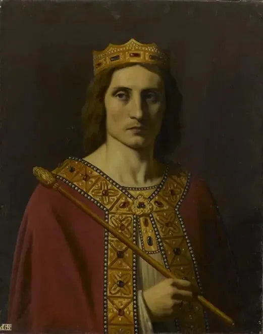 Childéric II (około 653-675), król Austrasii, Neustrii i Burgundii - Émile Signol