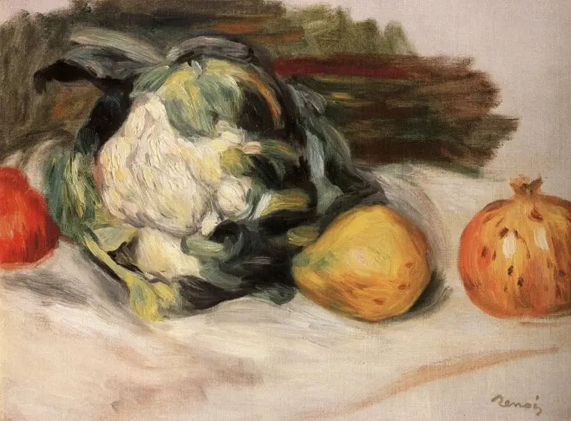 Kalafior i granaty. - Pierre-Auguste Renoir