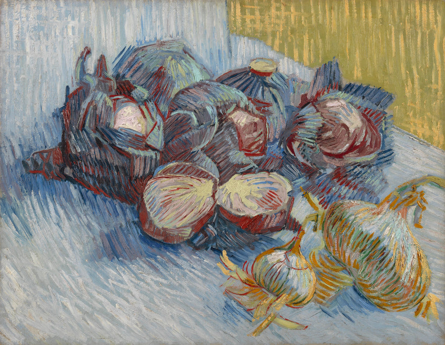 Czerwone węgle i czosnek - Vincent van Gogh
