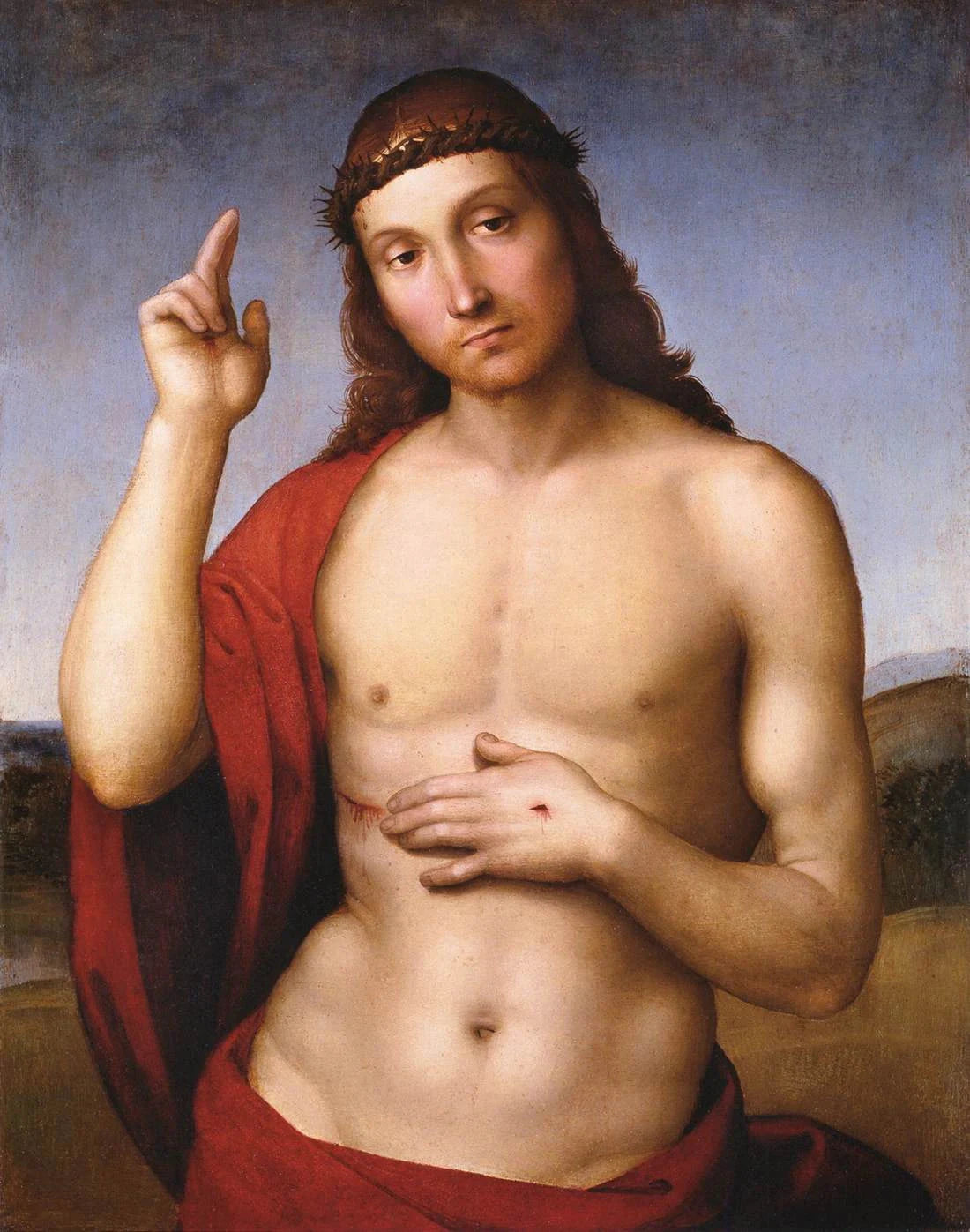 Chrystus błogosławiący stygmatami, około 1504-1506 - Raphaël