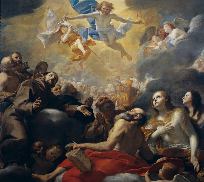 Chrystus w chwale z świętymi - Mattia Preti