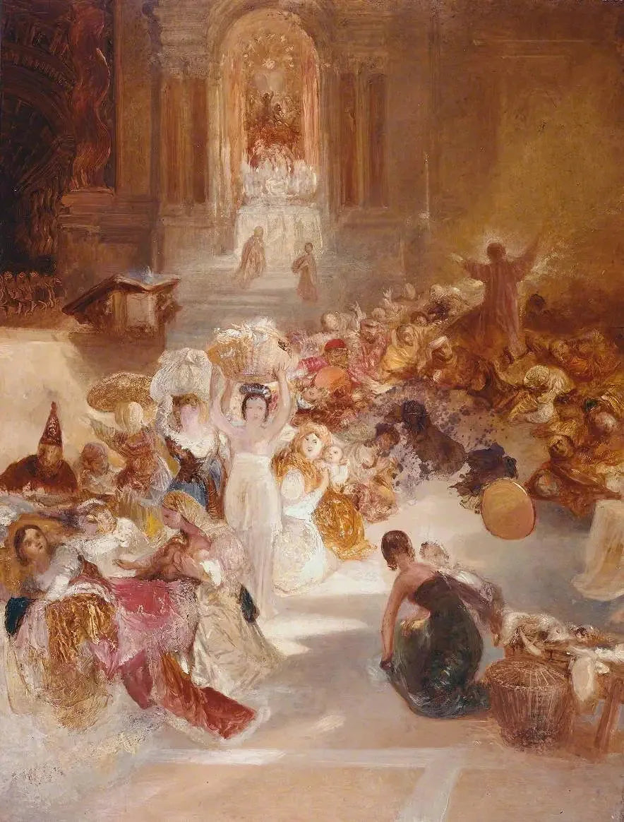 Chrystus wypędzający kupców ze świątyni - J. M. W. Turner