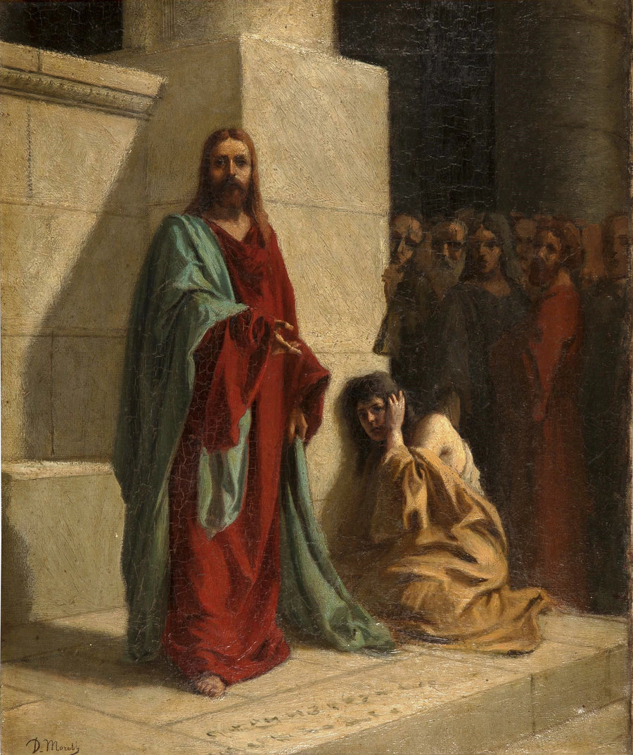 Le Christ et la femme adultère - Domenico Morelli