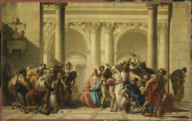 Le Christ et la femme adultère - Giandomenico Tiepolo