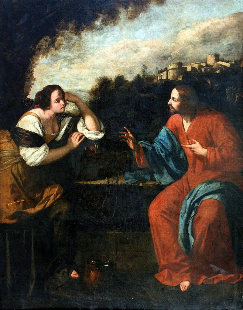 Chrystus i Samarytanka przy studni - Artemisia Gentileschi