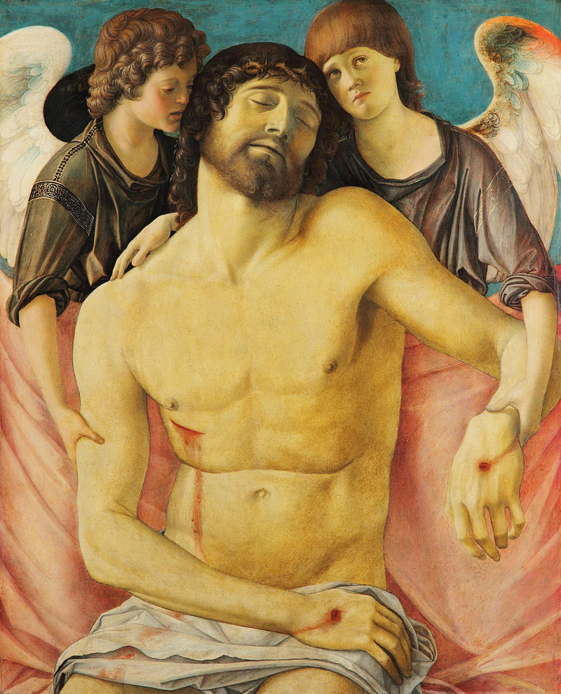 Chrystus martwy wsparty przez dwóch aniołów - Giovanni Bellini