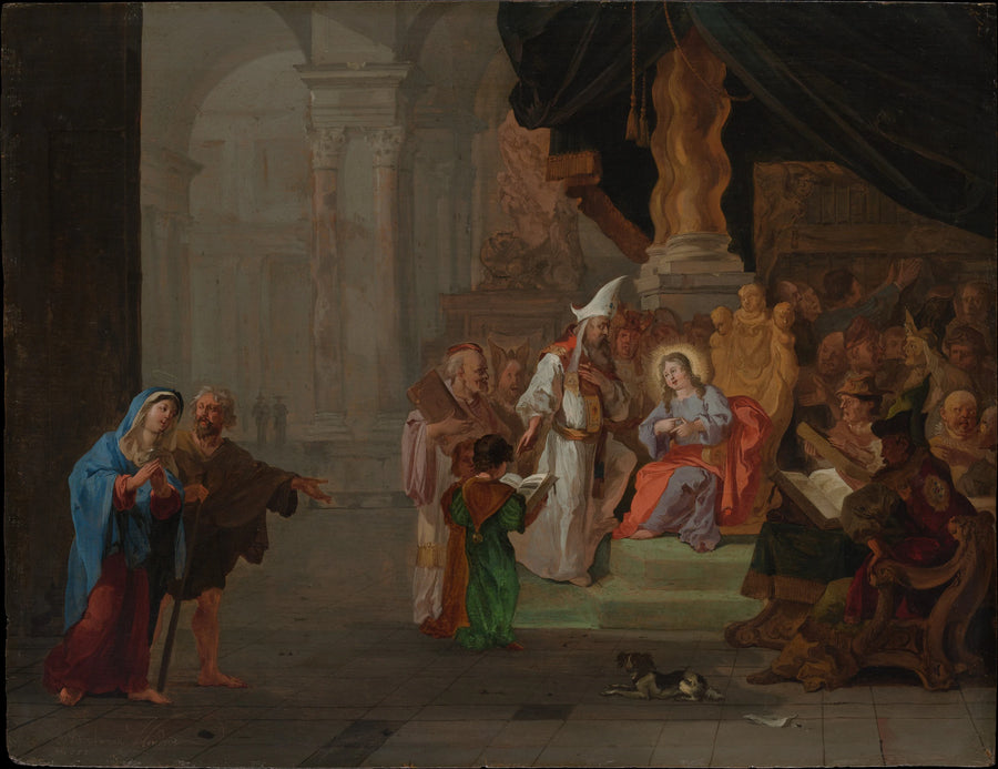 Le Christ parmi les docteurs - Abraham Hondius