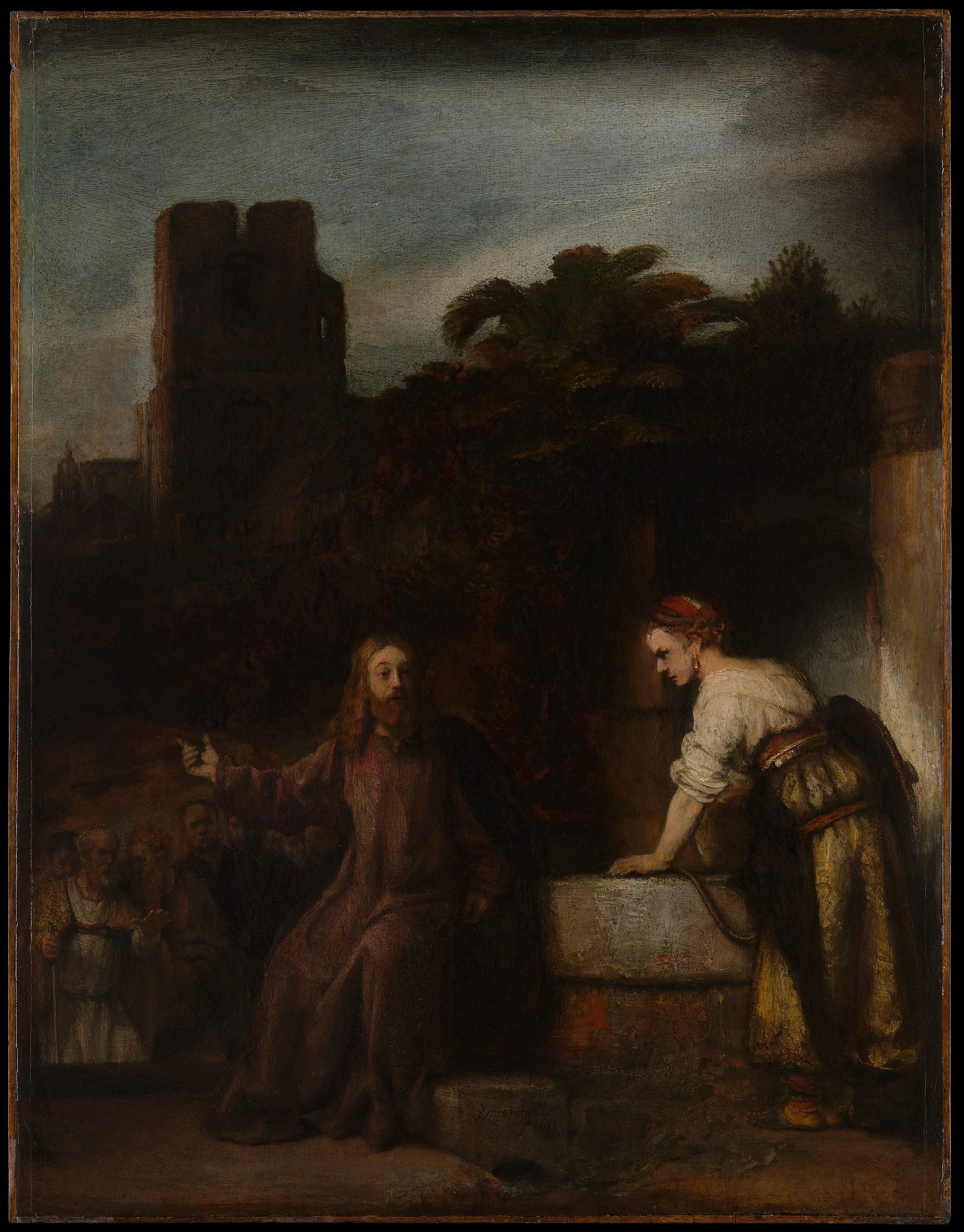 Le Christ et la Samaritaine — style de Rembrandt, vers 1655, Metropolitan Museum of Art