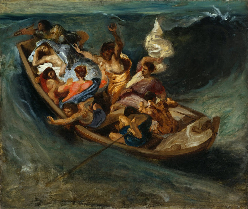 Chrystus na morzu Galilejskim - Eugène Delacroix