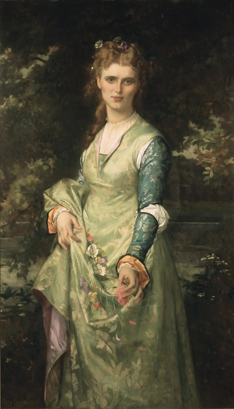 Christina Nilsson, 1843-1921, śpiewaczka operowa, jak Ofelia - Alexandre Cabanel