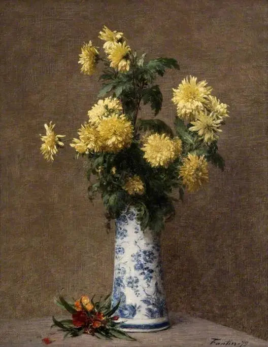 Żółte chryzantemy - Henri Fantin-Latour