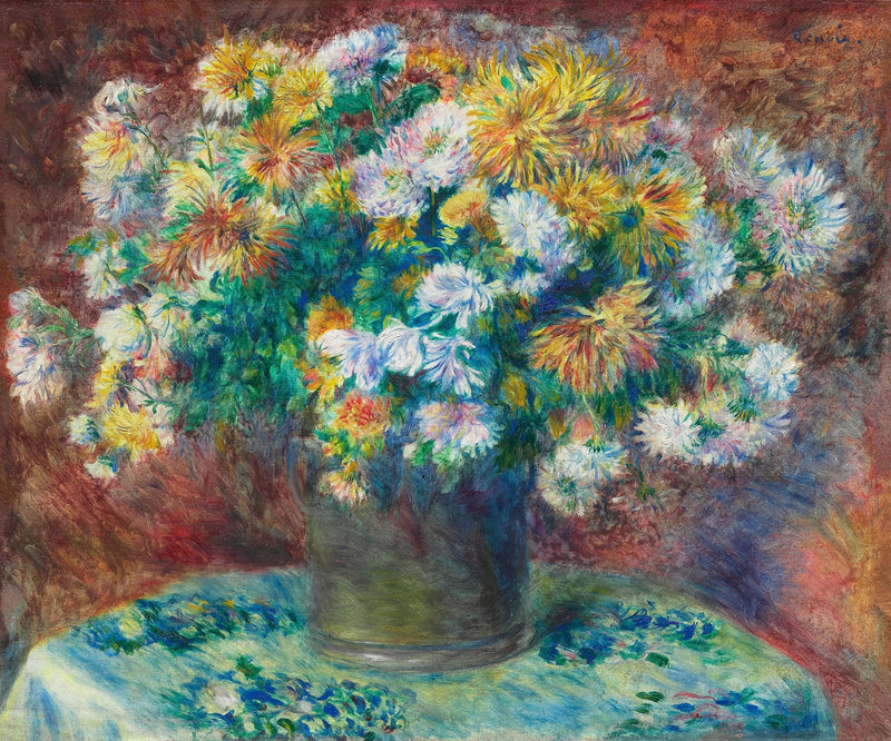 Chryzantemy - Pierre-Auguste Renoir