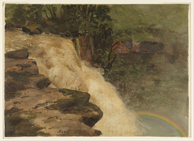 Wodospad w Kolumbii - Frederic Edwin Church