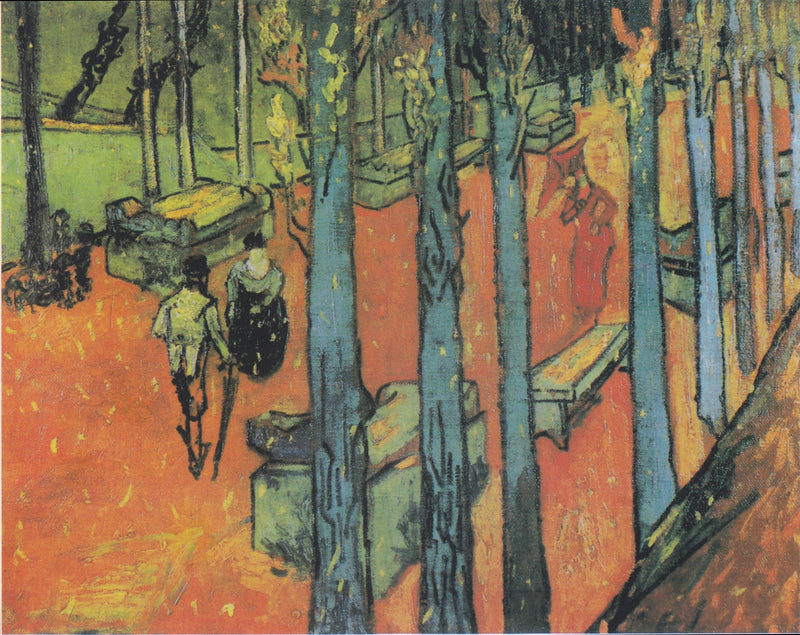 Alyscamps: Opadające liście jesieni - Vincent van Gogh
