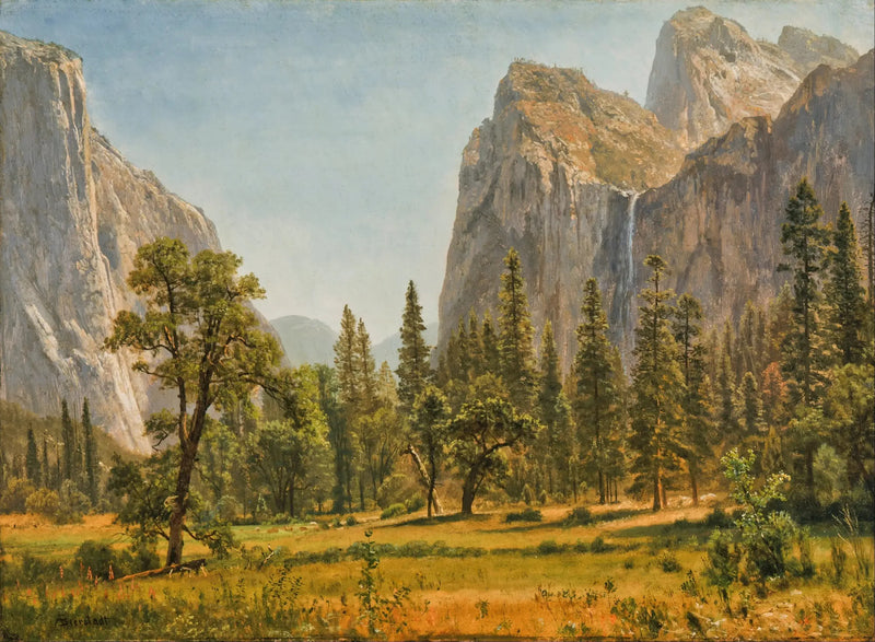 Upadek welonu panny młodej w Dolinie Yosemite - Albert Bierstadt