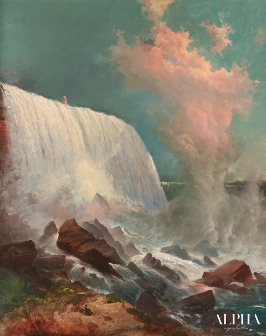 Chutes du Niagara par Edward Moran, c. 1865-75 - Edward Moran - Reproductions de tableaux et peintures haut de gamme