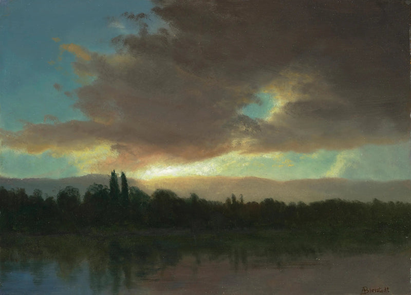 Niebo wieczorem - Albert Bierstadt
