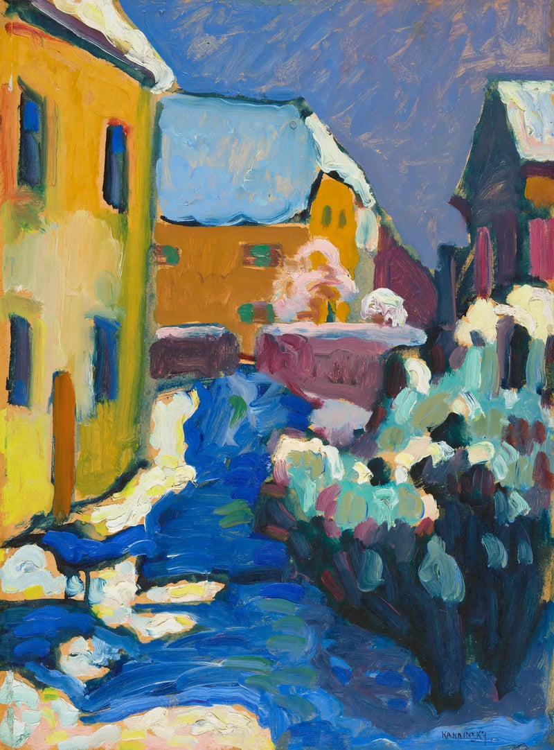 Cmentarz i plebania w Kochel - Wasilij Kandinsky