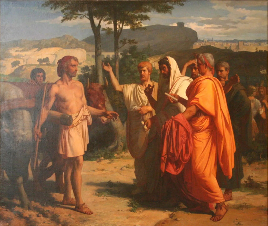 Cincinnatus przyjmujący ambasadorów odpowiedzialnych za przekazanie mu insygniów dyktatury - Alexandre Cabanel