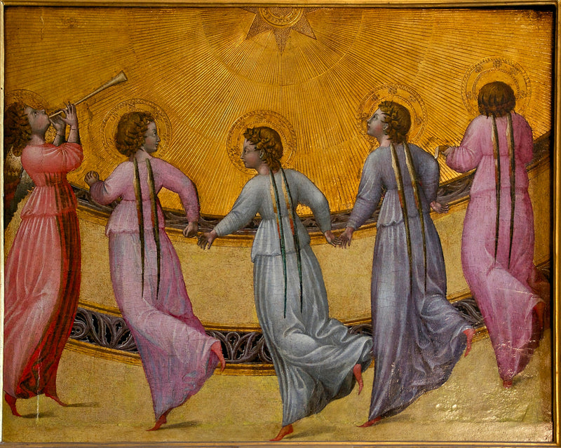 Cinq anges dansant - Giovanni di Paolo