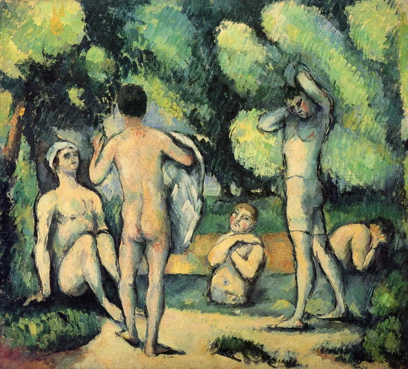 Pięciu kąpiących się - Paul Cézanne
