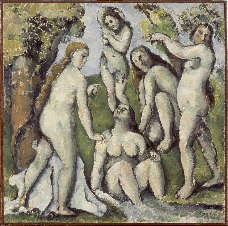 Pięć kąpiących się - Paul Cézanne