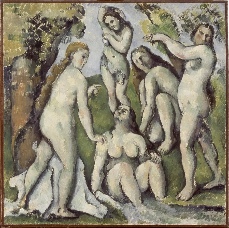 Pięć kąpiących się - Paul Cézanne