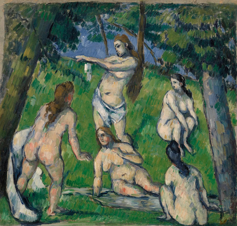 Pięć kąpiących się - Paul Cézanne