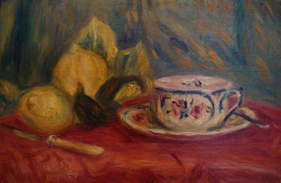 Cytryny i Filiżanka Herbaty, Cagnes - Pierre-Auguste Renoir