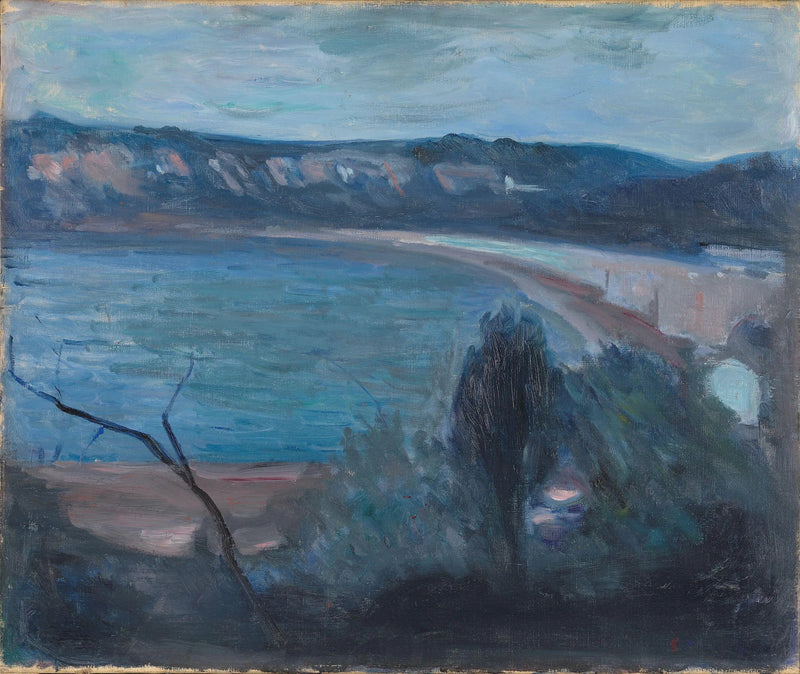 Księżycowy blask nad Morzem Śródziemnym - Edvard Munch