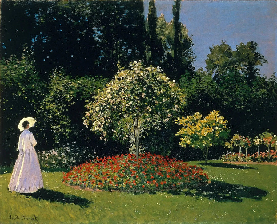 Dama w ogrodzie (Sainte-Adresse) W68 - Claude Monet