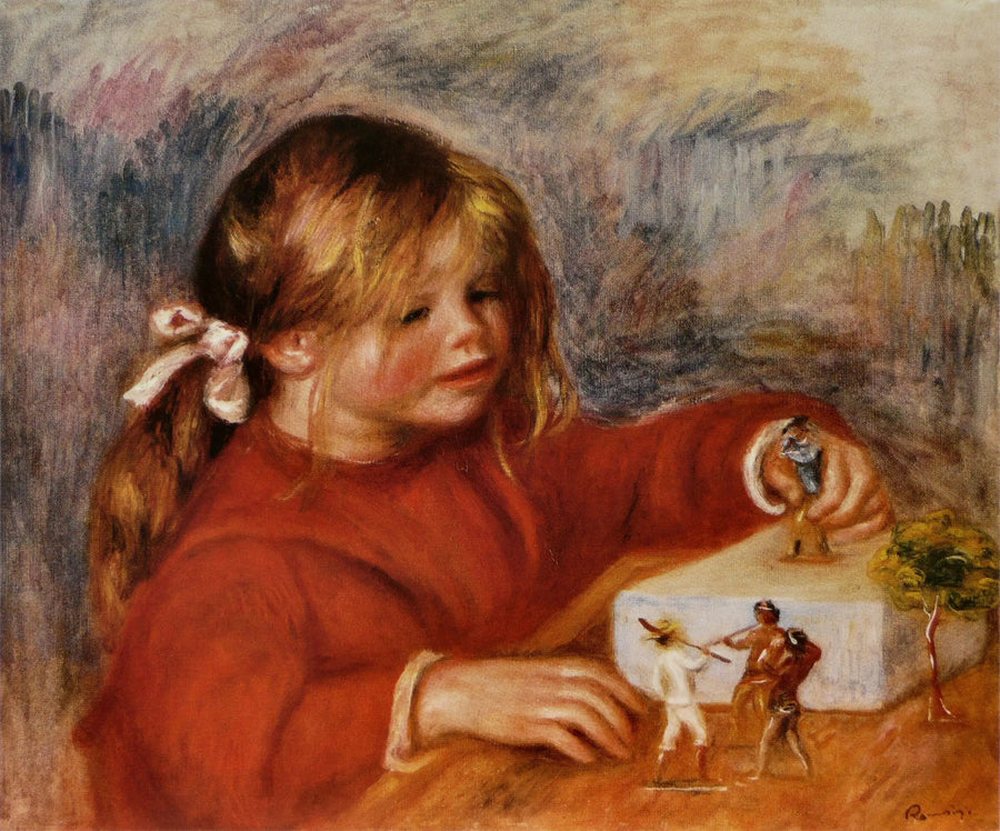Claude Renoir grający - Pierre-Auguste Renoir