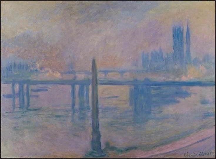 Igła Kleopatry i most Charing Cross - Claude Monet