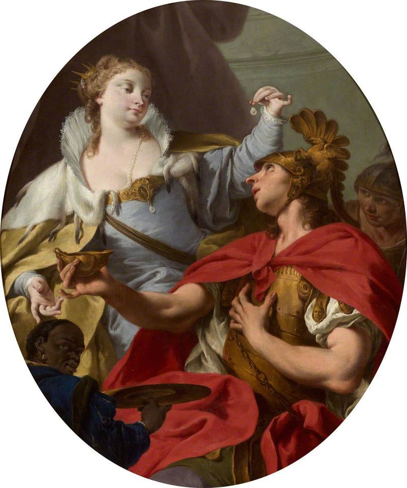 Cleopatra i perła - Giovanni Battista Pittoni