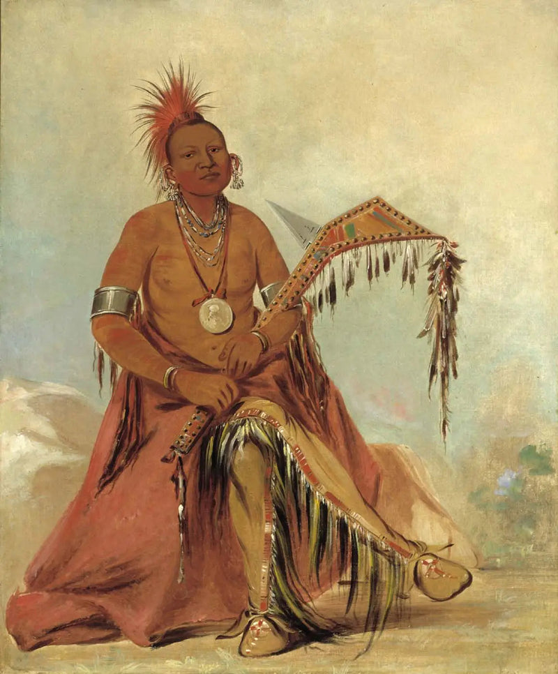 Cler-mónt, pierwszy przywódca plemienia - George Catlin