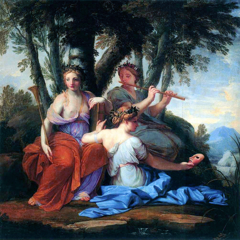 Clio, Euterpe i Thalia - Eustache Le Sueur