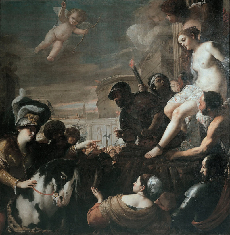 Clorinda ratuje Olindo i Sophronię - Mattia Preti