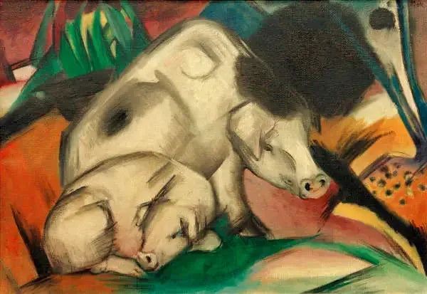 Świnie - Franz Marc