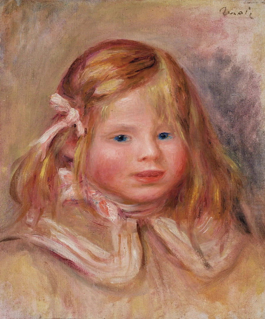 Coco w różowej wstążce - Pierre-Auguste Renoir