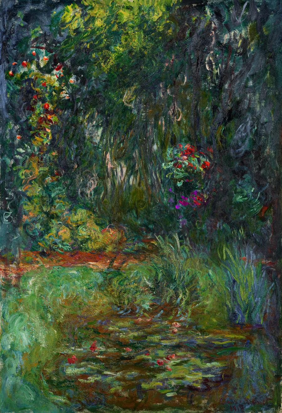 Róg basenu z liliami wodnymi W1880 - Claude Monet