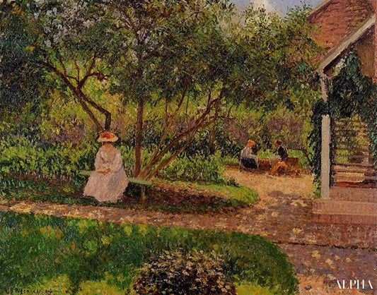 Coin de jardin à Eragny - Camille Pissarro - Reproductions de tableaux et peintures haut de gamme