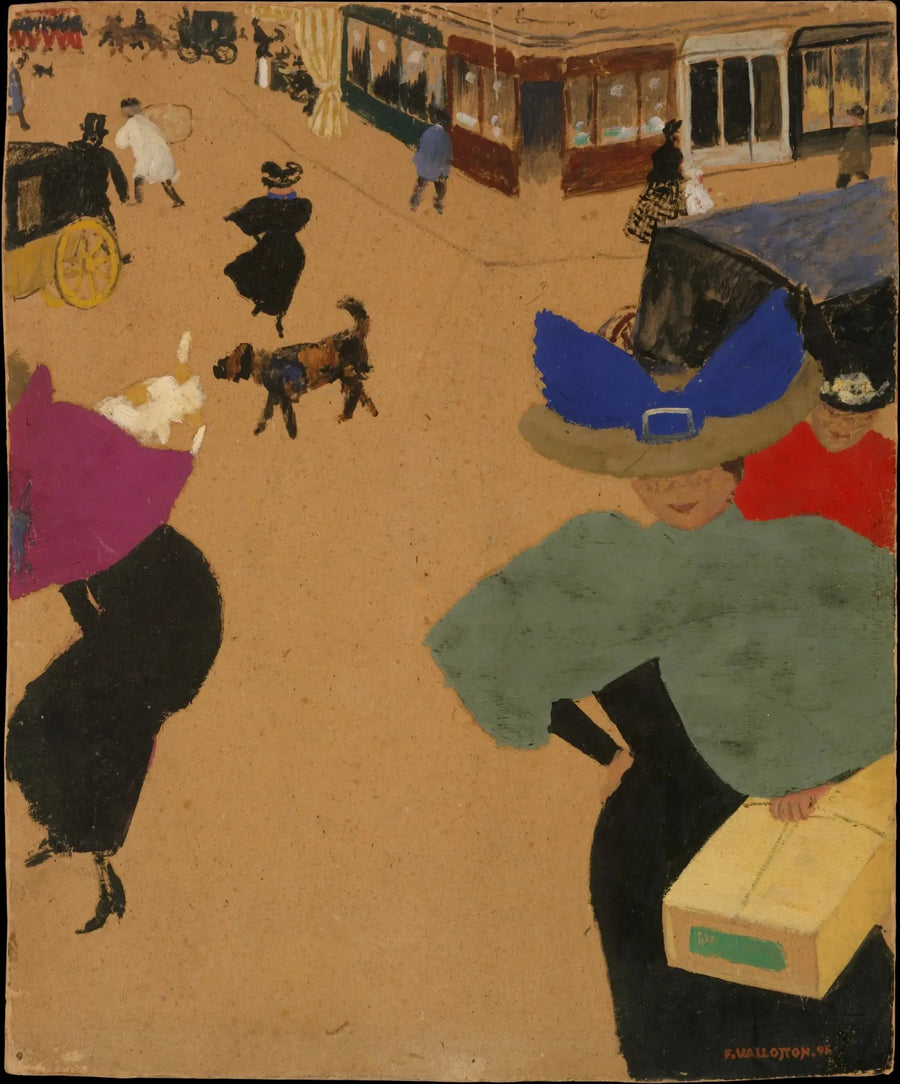 Ulica w Paryżu - Félix Vallotton