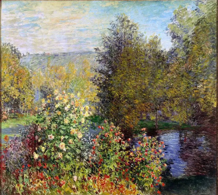 Kącik ogrodowy w Montgeron W418 - Claude Monet