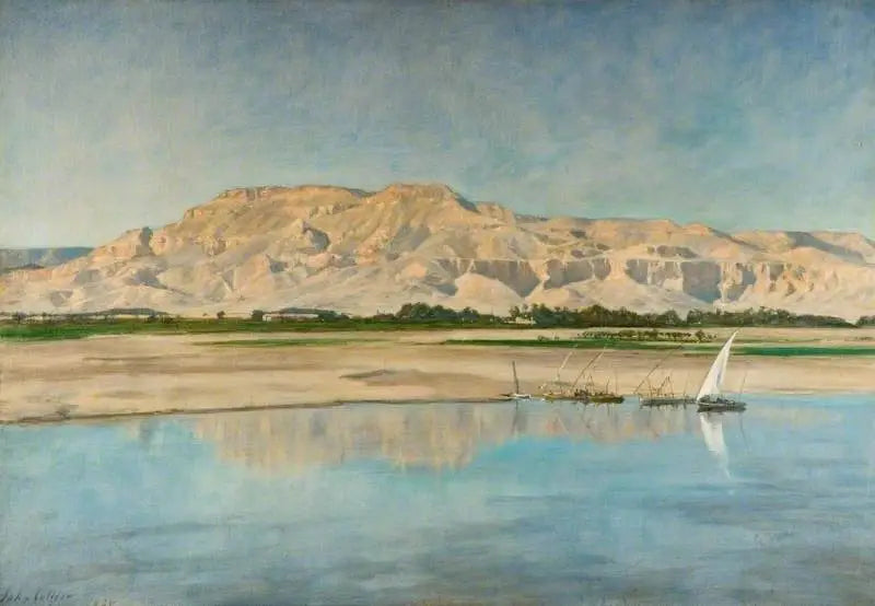 Wzgórza tebańskie w Luksorze - John Collier