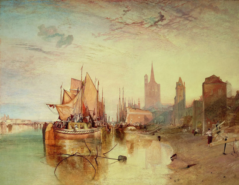 Kolonia: Przybycie statku pocztowego: Wieczór - J. M. W. Turner
